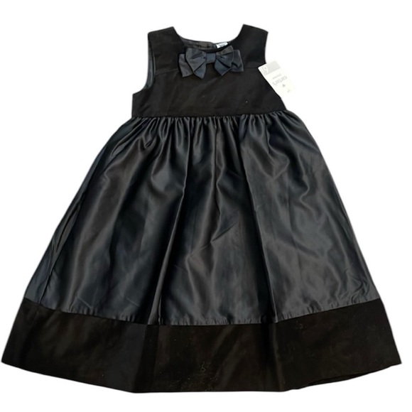 Carter's  Special Occasion Black Sleeveless Velveteen Sz 6 NWT - Picture 3 of 10